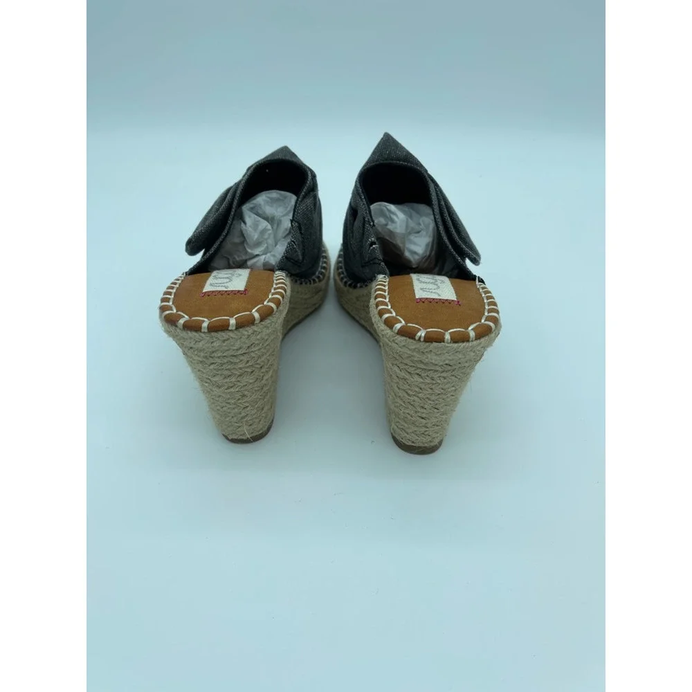 Sugar Womens Hundreds Espadrilles Sandals Beige Open Toe Knot Slip On 8.5 M New